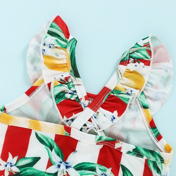 Girls swimsuit with matching headband - Picture 5 of 7